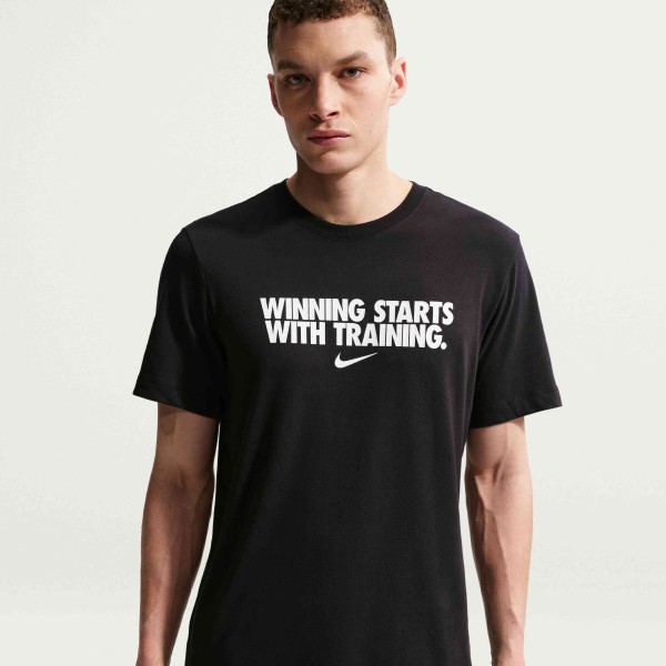 M NK DF TEE WINNING BLACK M NK DF TEE WINNING BLACK