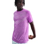 M NK DFADV STRIDE SS TOP VIVID PURPLE/HTR/(REFSIL)