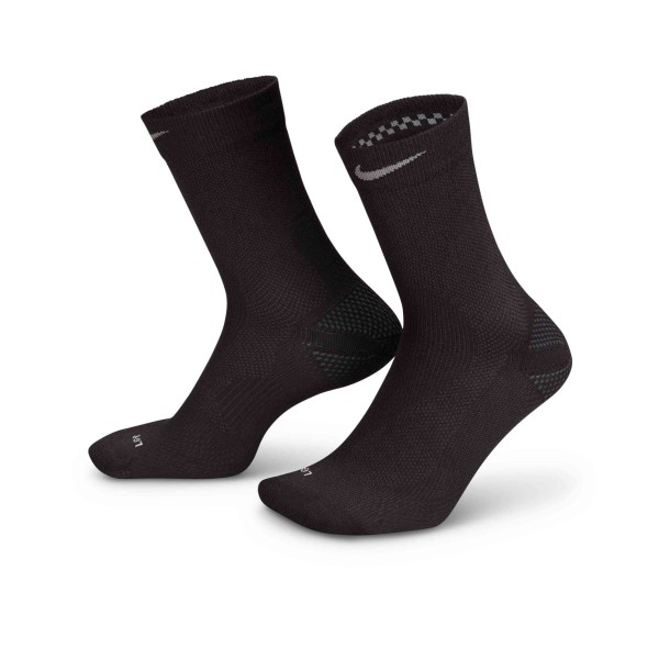 U NK LTWT RUN CREW 1PR 200 BLACK/DKSKGY