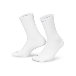 U NK LTWT RUN CREW 1PR - 200 WHITE/BLACK