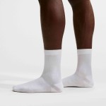 U NK LTWT RUN CREW 1PR - 200 WHITE/BLACK