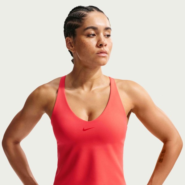 W NK DF UNVRSA MS BRA TANK LT CRIMSON