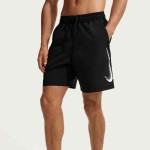 M NK DF FORM 7IN SHORT GFX BLACK/WHITE