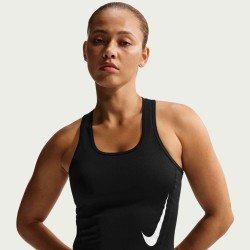 W NK TEMPO SWOOSH RUN DF TANK BLACK