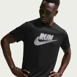 M NK DF UV MILER RUN ENERGY SS BLACK