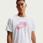 M NK DF UV MILER RUN ENERGY SS WHITE