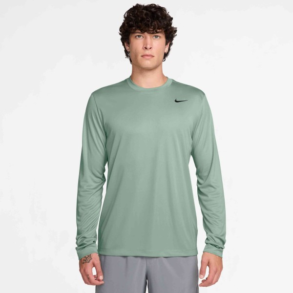 M NK DF TEE STD LS FLEX GREEN