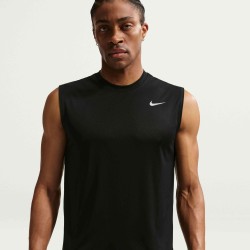 M NK DF TEE STD SLVLS FLEX BLACK