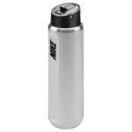 NIKE SS RECHARGE STRAW BOTTLE 700 ML STEEL/BLACK NIKE SS RECHARGE STRAW BOTTLE 700 ML STEEL/BLACK