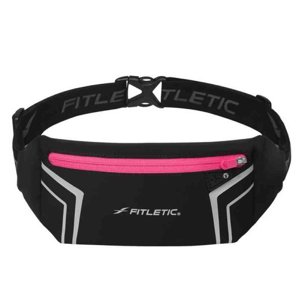 FITLETIC BLITZ SPORTS & TRAVEL BELT BAG BK/PK FITLETIC BLITZ SPORTS & TRAVEL BELT BAG BK/PK